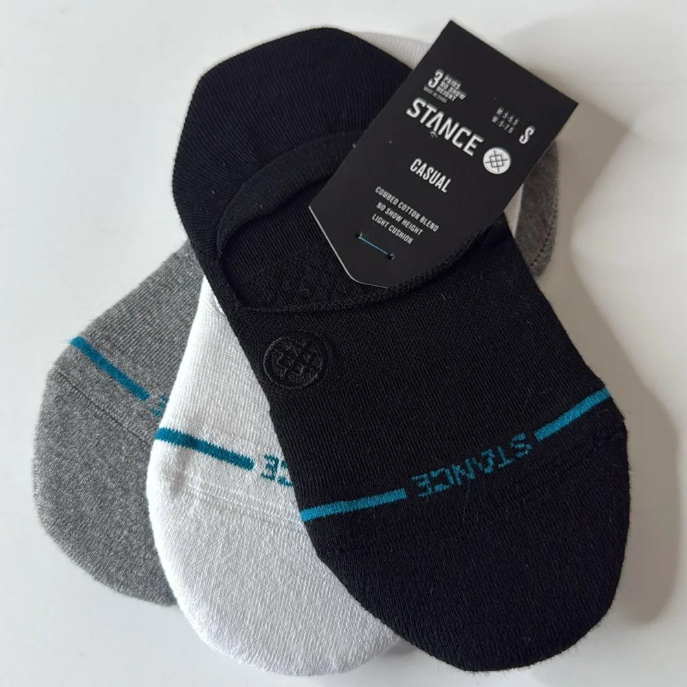 Stance 3pk Icon No Show Socks Multi Small